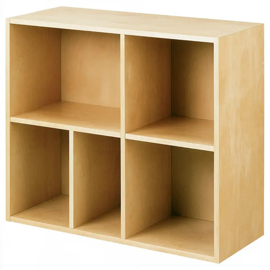 Estantería con cuatro cubos abiertos - beige